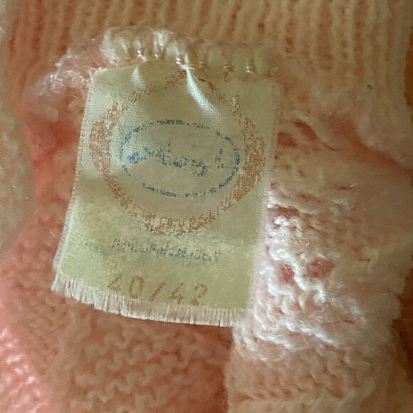 Vintage Cardigan Sweater Womens Size 40/42 M Italy Lace Knit Buttons Pink - Picture 4 of 10